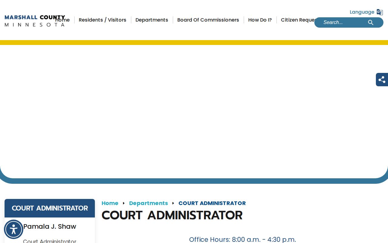 Marshall County court release record access information